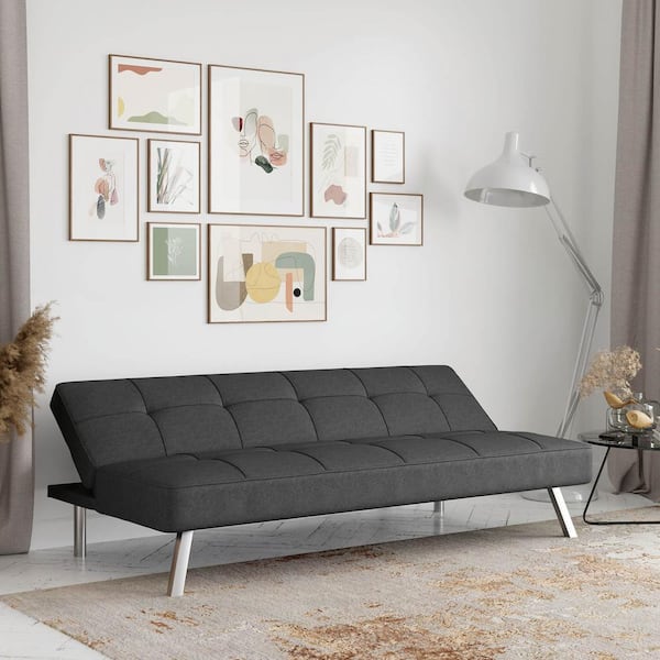 Serta Calgiri 66 in. Armless 3-Seater Sofa in Grey SCCALG3BS2012