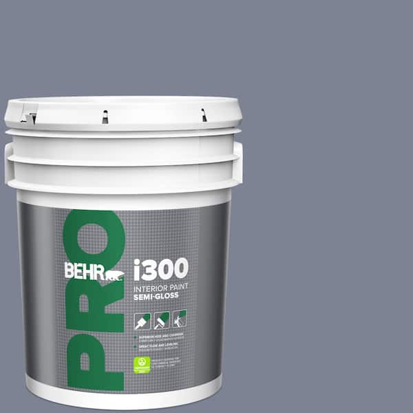 BEHR PRO 5 gal. #610F-6 Deep Smoke Signal Semi-Gloss Interior Paint