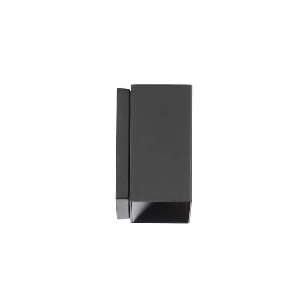 Boxi Black Aluminum LED Dimmable Flush Sconce - Energy Star