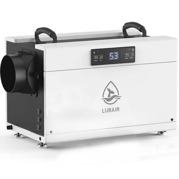 Edendirect 145 pt. 6000 sq.ft. Bucketless Dehumidifier in White, with Auto Defrost, Drain Hose for Basement, Crawlspace