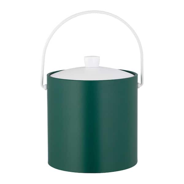 Kraftware RAINBOW 3 qt. Tropic Green Ice Bucket with Acrylic Cover