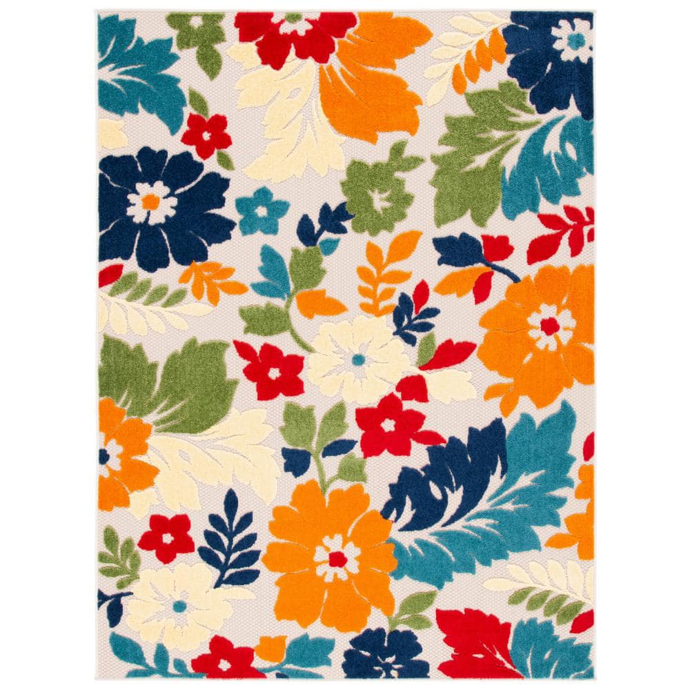 Cabana Ivory/Orange 5 ft. x 8 ft. Floral Liberty Indoor/Outdoor Patio  Area Rug price history on PriceWatchPro