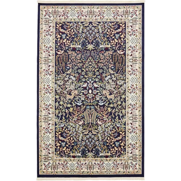 Narenj Collection Area Rug - Bristol (5 ft. 3 in. x 8 ft. RectangleRed)