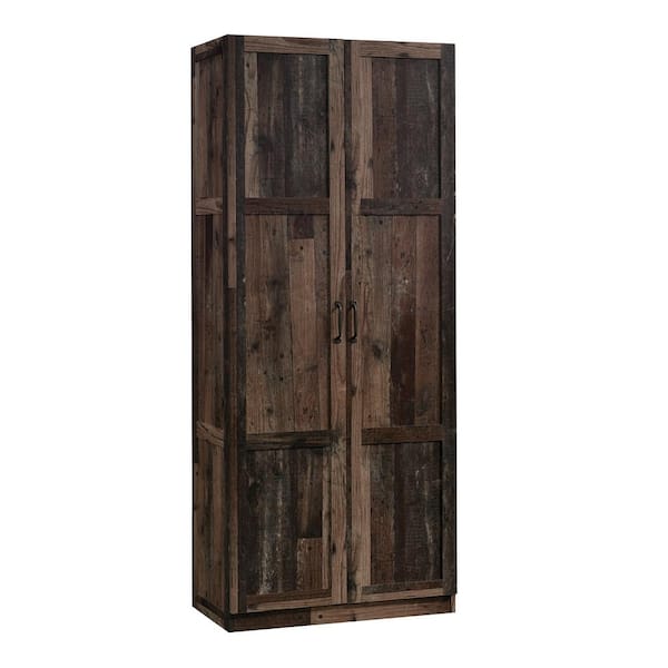 Sauder Sliding Door Storage Cabinet, Rural Pine Finish