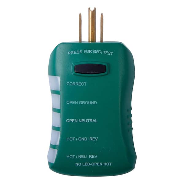 Commercial Electric GFCI Outlet Circuit Analyzer Tester