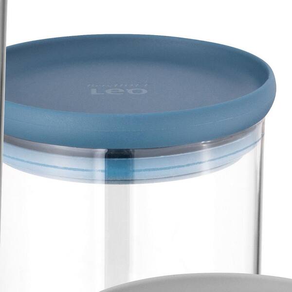 Joyful Round Glass Cookie Jar With Airtight Lids - 67 Oz Kitchen Containers  Canister - Set Of 2 : Target