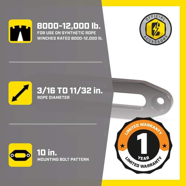 Truck/SUV Synthetic Rope Aluminum Hawse Fairlead