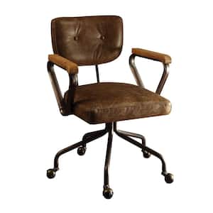 Brown Leather Seat Office Chair