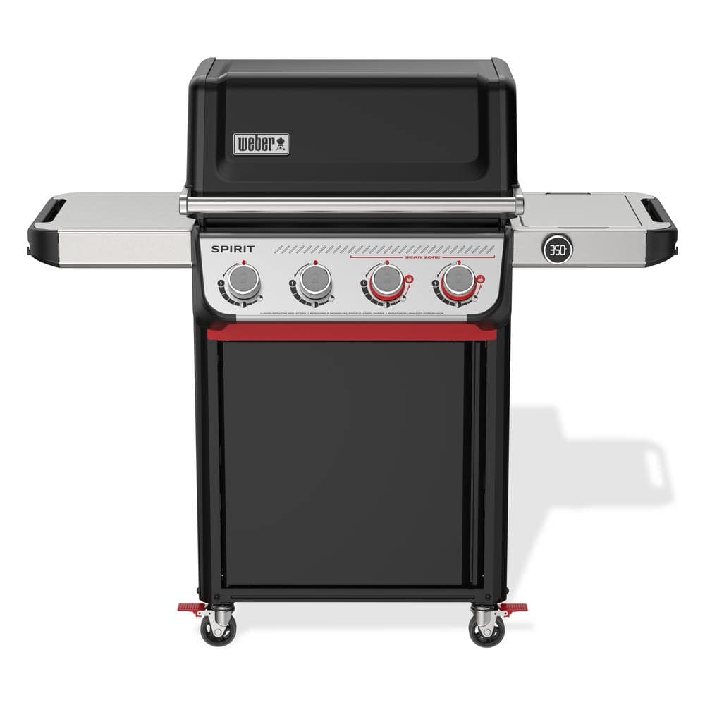 Weber Spirit EP-425 4-Burner Liquid Propane Gas Grill in Black with Sear Zone and Weber Works Compatibility 1500784 - The Home Depot