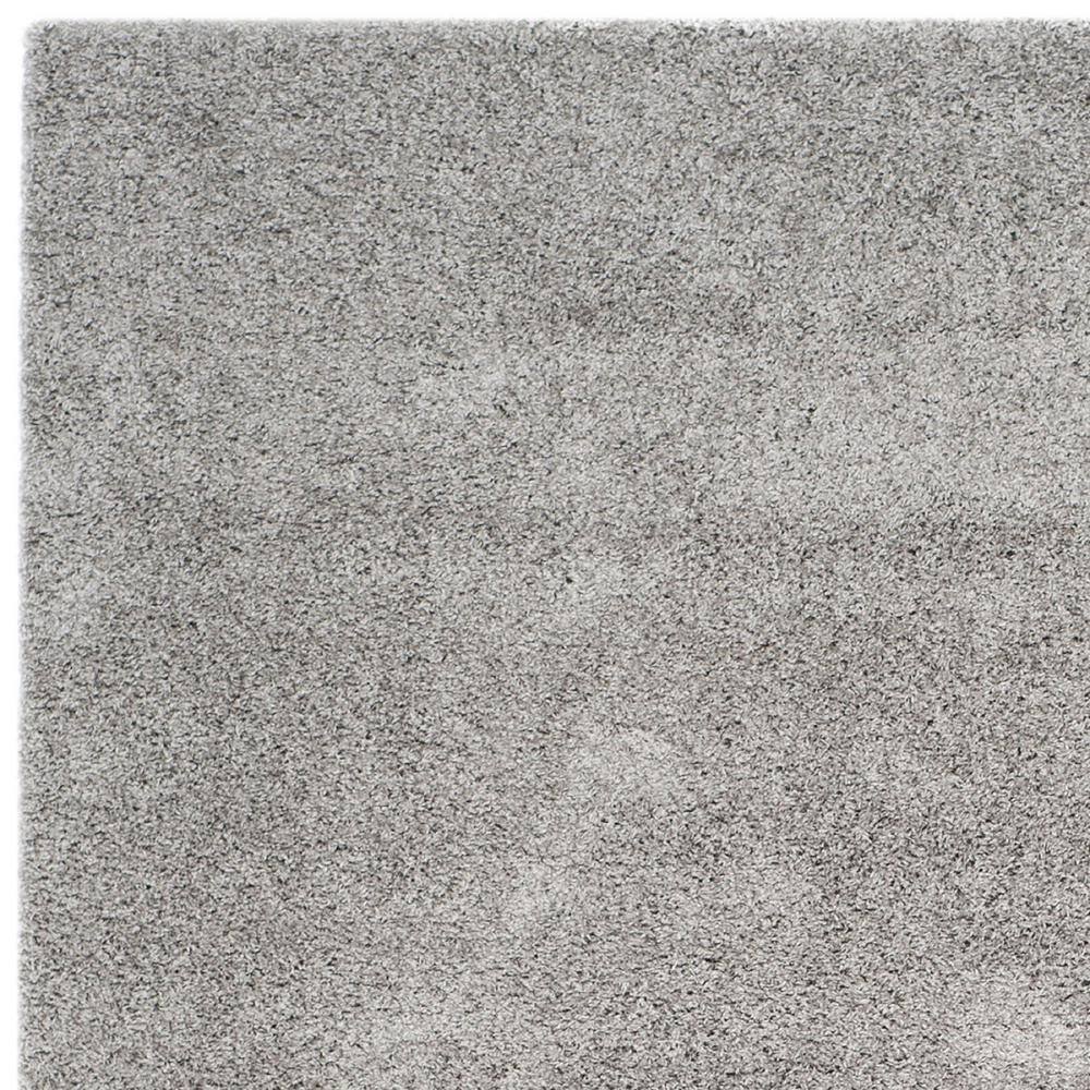 SoCal Cool Silver Shag Rectangular Area Rug, 8'6" x 12'