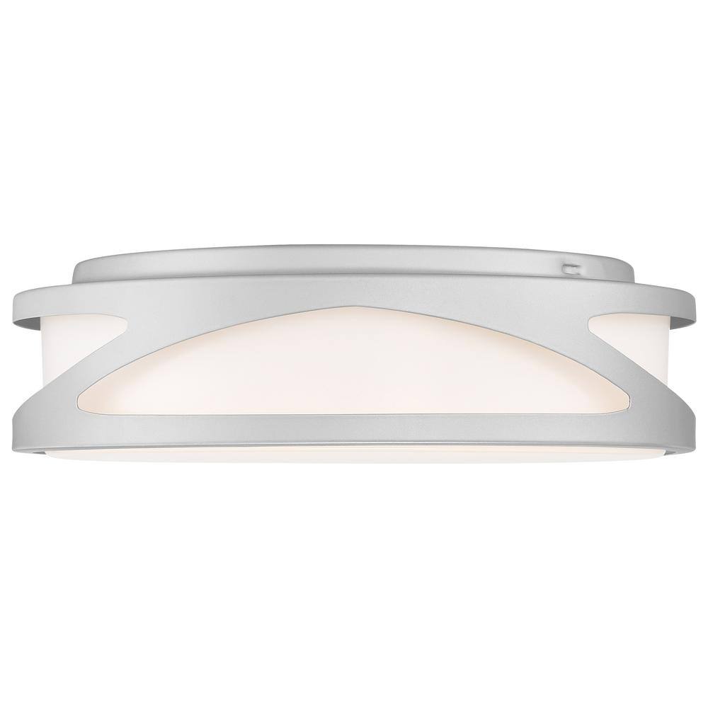 Lucia Satin White LED Flush Mount Light