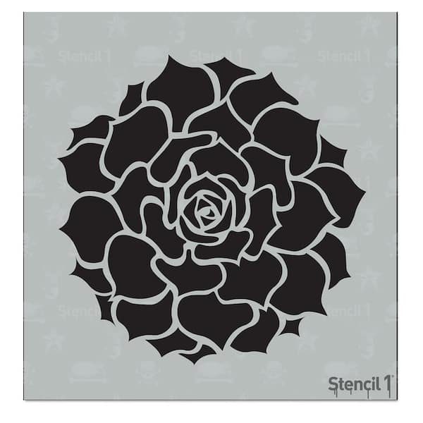 Succulent Hens and Chicks Small Stencil