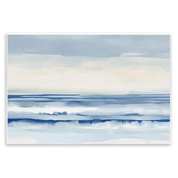 Stupell Industries Abstract Layered Beach Waves by Irena Orlov Unframed Abstract Graphic Art Print 13 in. x 19 in.