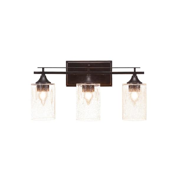 Unbranded Ontario 19.25 in. 3-Light Dark Granite Vanity Light