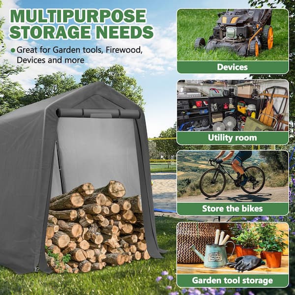 COVERONICS 6 ft. x 7 ft. Outdoor Storage Shed-Heavy Duty Storage