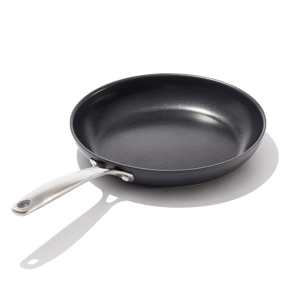 10 in. Hard-Anodized Aluminum 3-Layer German Engineered Nonstick Coating Fr