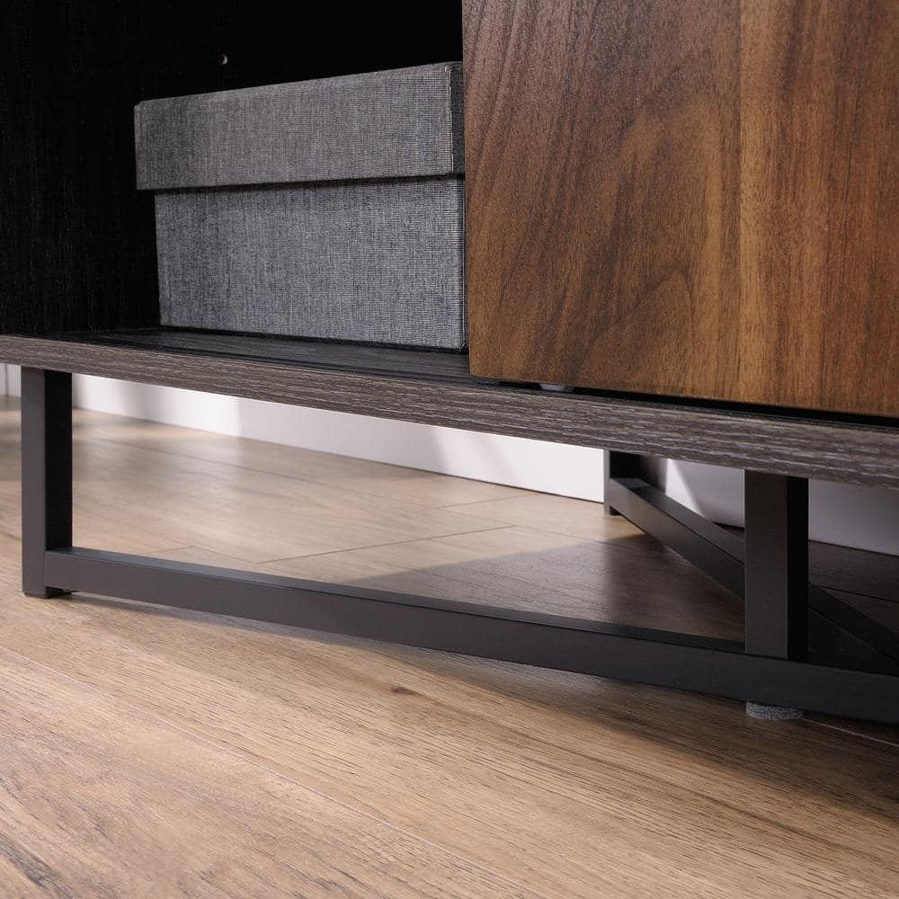 Canton Lane 60" Industrial Brew Oak TV Stand with Sliding Door