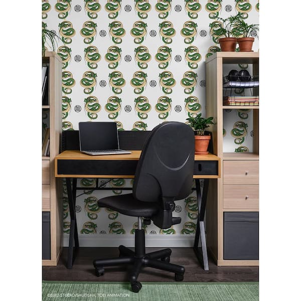 Dragon Ball Z Shenron Dragon White Peel and Stick Wallpaper