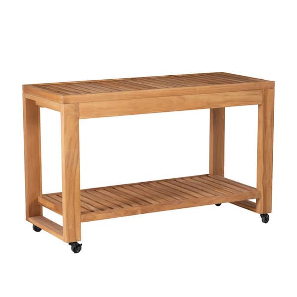 Linon Home Decor Callahan Teak Island