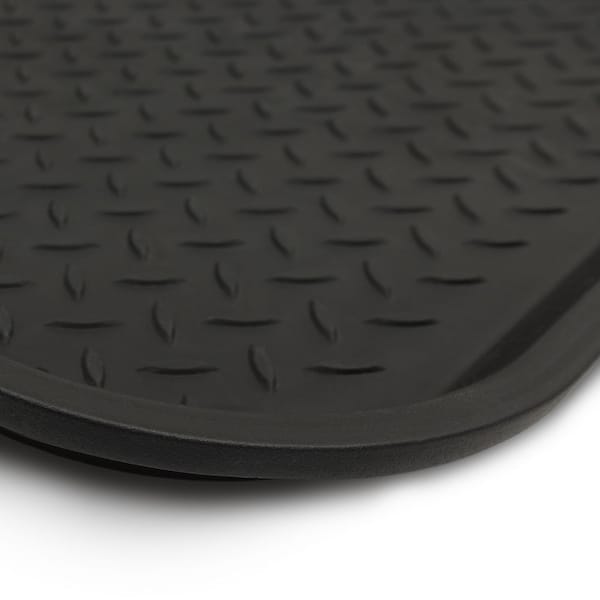 Rubber Boot Tray, Size: Large, Black
