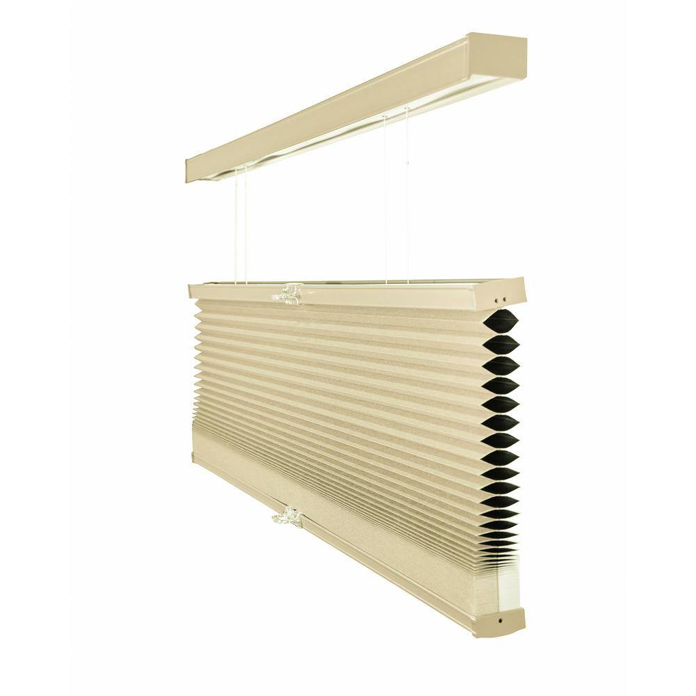 Cut-to-Size Ecru Cordless Top Down Bottom Up Blackout Insulating Polyester Cellular Shade 28.25 in. W x 72 in. L price history on PriceWatchPro