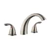 Glacier Bay Builders 2-Handle Deck-Mount Roman Tub Faucet in Brushed ...