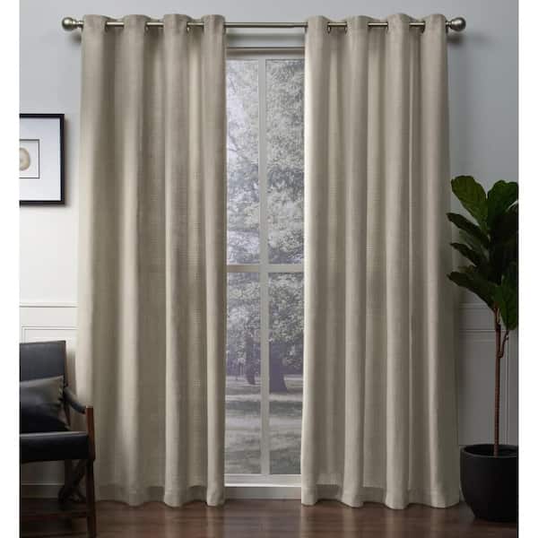 Gold Solid Grommet Room Darkening Curtain - 54 in. W x 108 in. L (Set