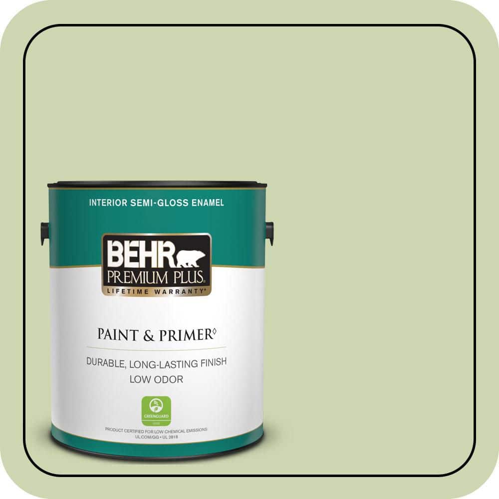 1 gal. #M360-3 Avocado Whip Semi-Gloss Enamel Low Odor Interior Paint & Primer price history on PriceWatchPro