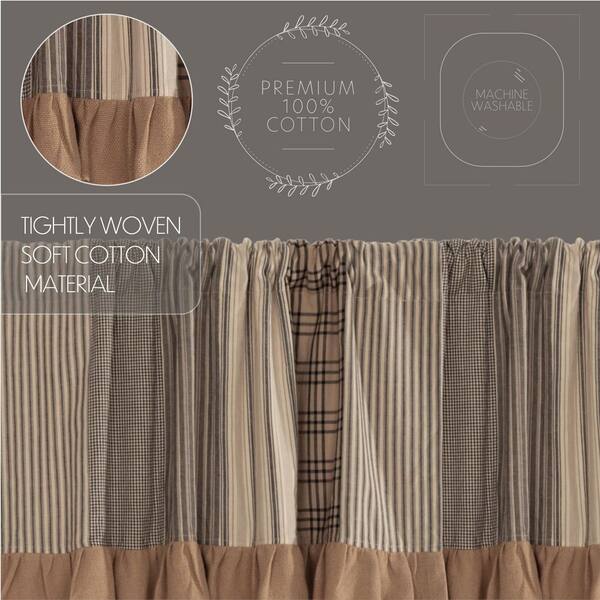 VHC Brands Beckham Plaid Cotton Rustic Split Corners