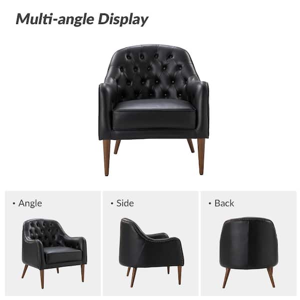 JAYDEN CREATION Clara 28.5 in. Wide Classic Style Black