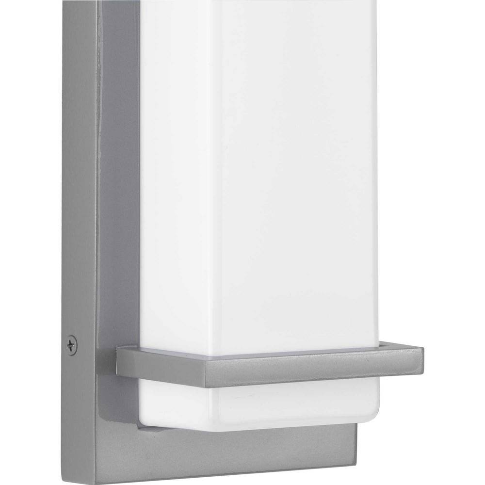 Z-1080 Metallic Gray LED Outdoor Wall Sconce with Acrylic Shade