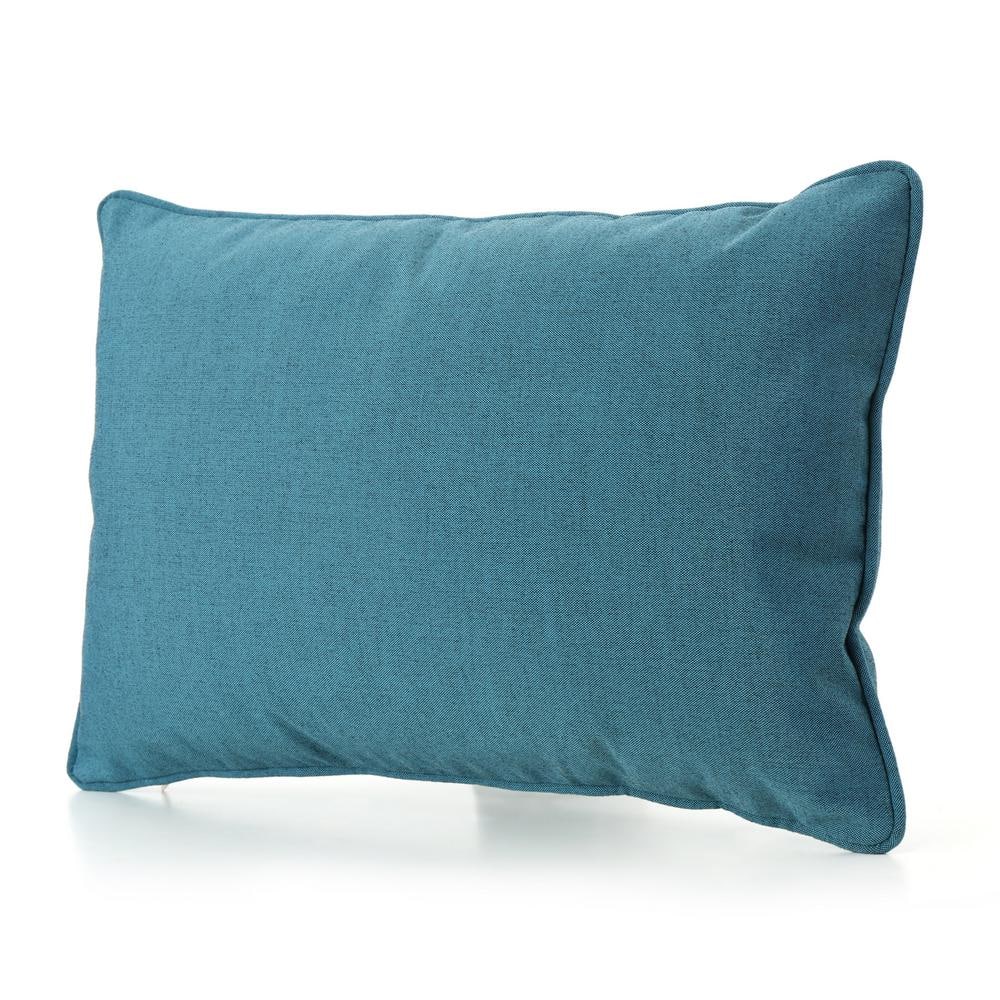 16.5 in. W. Outdoor Water Resistant Fabric Bolster Pillow for Outdoor Patio