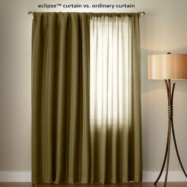Eclipse Patricia Blackout Chocolate Grommet Curtain Panel, 63 in. Length (Price Varies by Size)
