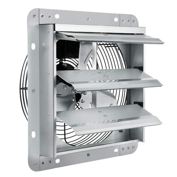 VEVOR 10 in. Shutter Exhaust Fan High-Speed 820 CFM Aluminum Wall Mount Attic Fan, Wall Fan with Ventilation and Cooling
