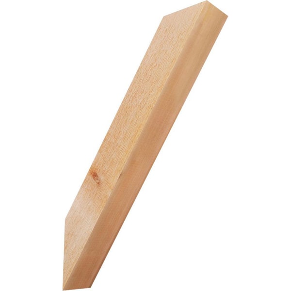 Ekena Millwork 4"W x 18"D x 26"H Traditional Rough Sawn Knee Brace, Western Red Cedar