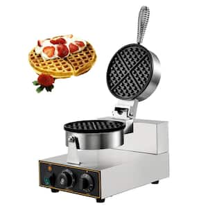VEVOR Waffle Cone Heart-Shaped 25 PCS Waffle Makers 850W Silver Mini Dutch Pancake  Maker 11.8 in. x 12.6 in. x 7.1 in. HFBJ25KXXXSB00001V1 - The Home Depot