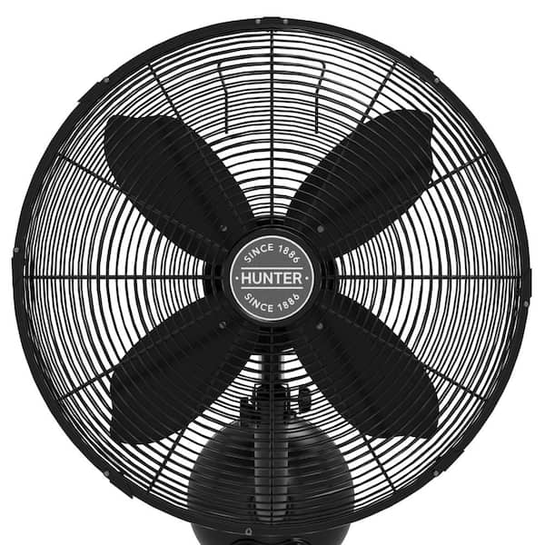Hunter Classic 16 in. 3-Speed Wall Fan in Matte Black with