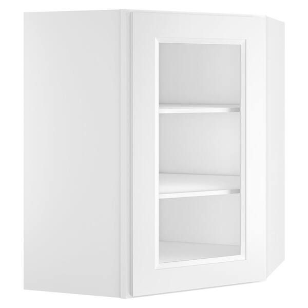 HOMEIBRO Traditional White Plywood Wall Diagonal Shaker Style Stock