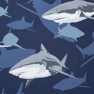 Company Kids Sharks Organic Cotton Percale Comforter