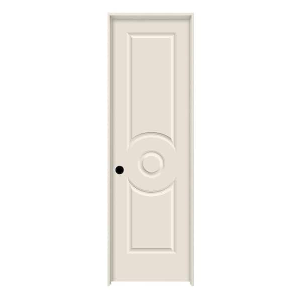 JELD-WEN 24 in. x 80 in. Right-Hand Primed C3340 3-Panel Premium Composite Single Prehung Interior Door