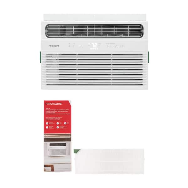 8,000 BTU 115-Volt Window Air Conditioner Cools 350 sq. ft. with Advanced Air Filter Bundle