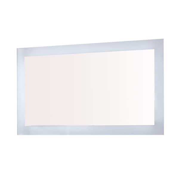 Bellaterra Home Innolight 48 in. W x 27 in. H Frameless Rectangular LED Light Bathroom Vanity Mirror