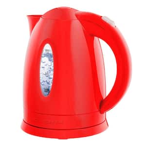 KP72R 7-Cup Red BPA Free Electric Kettle With Auto Shut-Off and Boil-Dry Protection