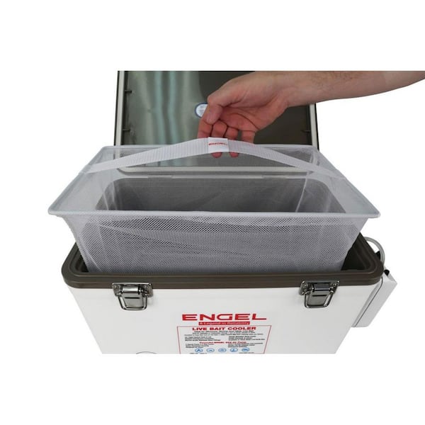  Portable Fish Cooler Fishing Box,Live Bait Cooler with