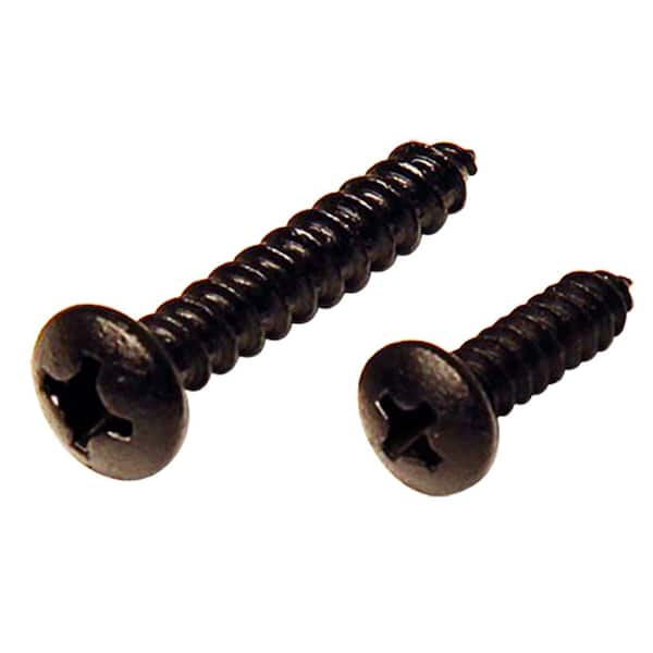 #12 x 1-1/4 in. and #10 x 3/4 in. Phillips Pan Shelf Bracket Screw Kit (12-Pack)