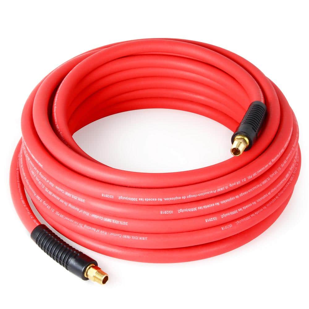 Tradespro 3/8 in. x 50 ft. Rubber Air Hose 835865 - The Home Depot
