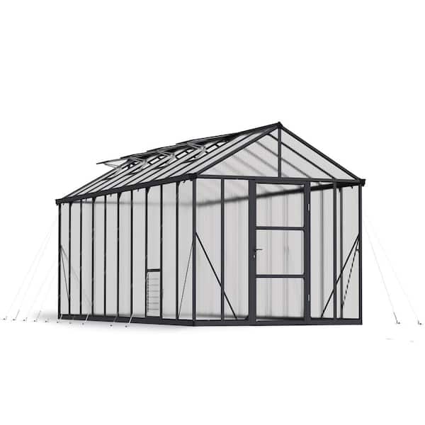 CANOPIA by PALRAM Glory 8 ft. x 20 ft. Gray/Diffused DIY Greenhouse Kit
