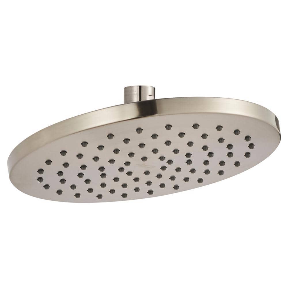 Studio S 1-Spray 8 in. Single Wall Mount Fixed Shower Head in Brushed Nicke