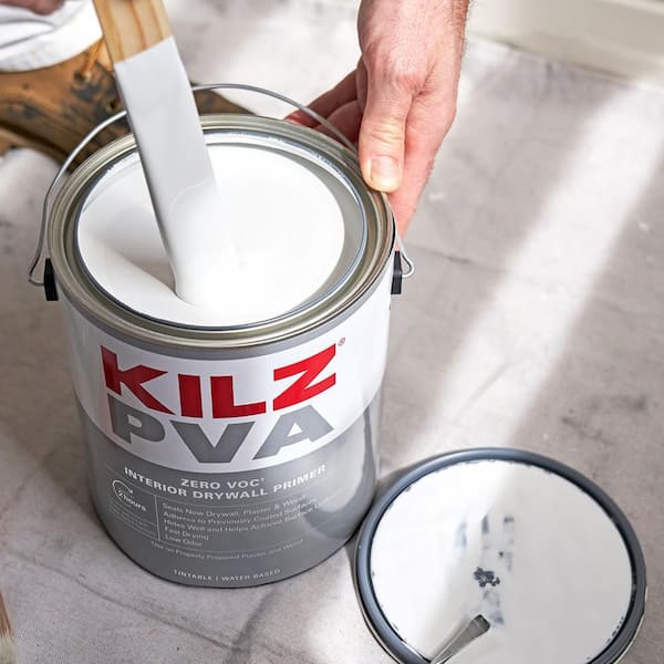 KILZ 1 gal. White Interior PVA Drywall Primer PX01001 - The Home Depot