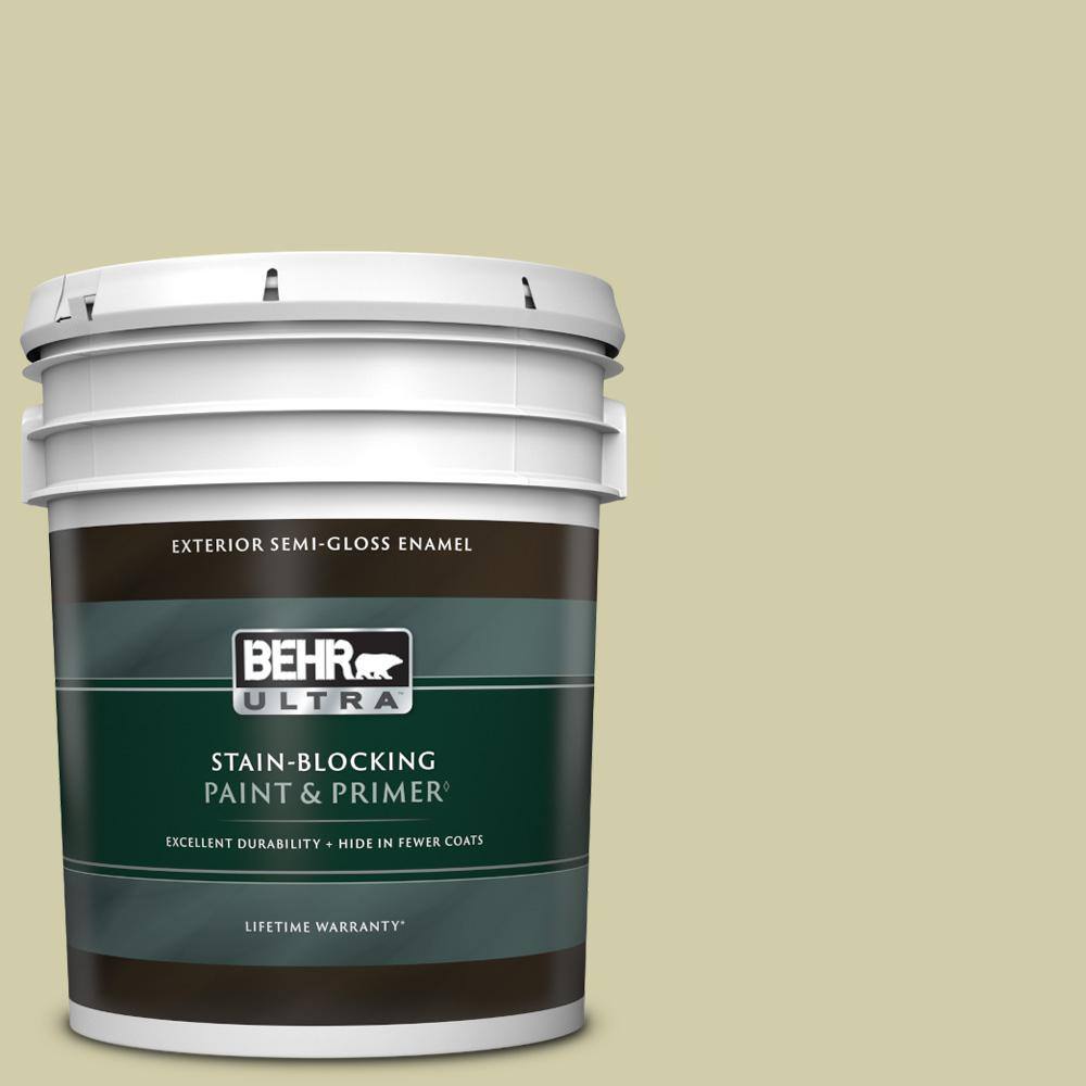 BEHR ULTRA 5 gal. S3403 Hybrid SemiGloss Enamel Exterior Paint
